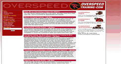 Desktop Screenshot of overspeedtraining.com